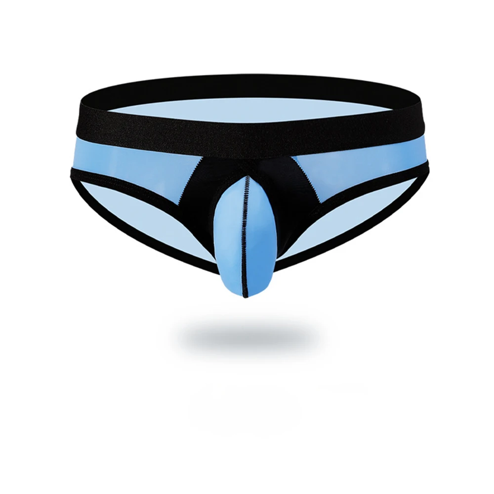 

Men Ice Silk Sexy Underwear Ultra-thin Bikini Thongs Man G-String Briefs For Men Low Waist U Convex Pouch Lingerie Underpants