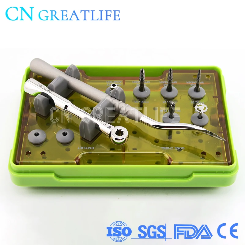 

GreatLife Dent 100% Original Dentium Dental Implant Surgery Tools Ridge Spreader Drills RS Kit Dentistry Implant Repair Tools