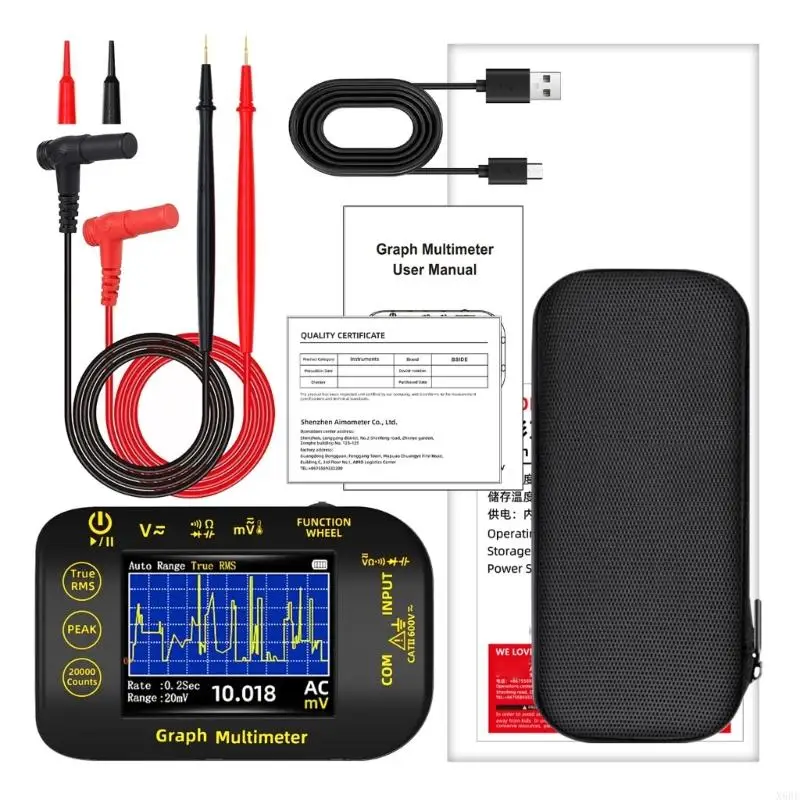 X6HF 20000 Counts High Precisions Multitester Temperature Resistance Capacitance Continuity Tester Digital Multimeter