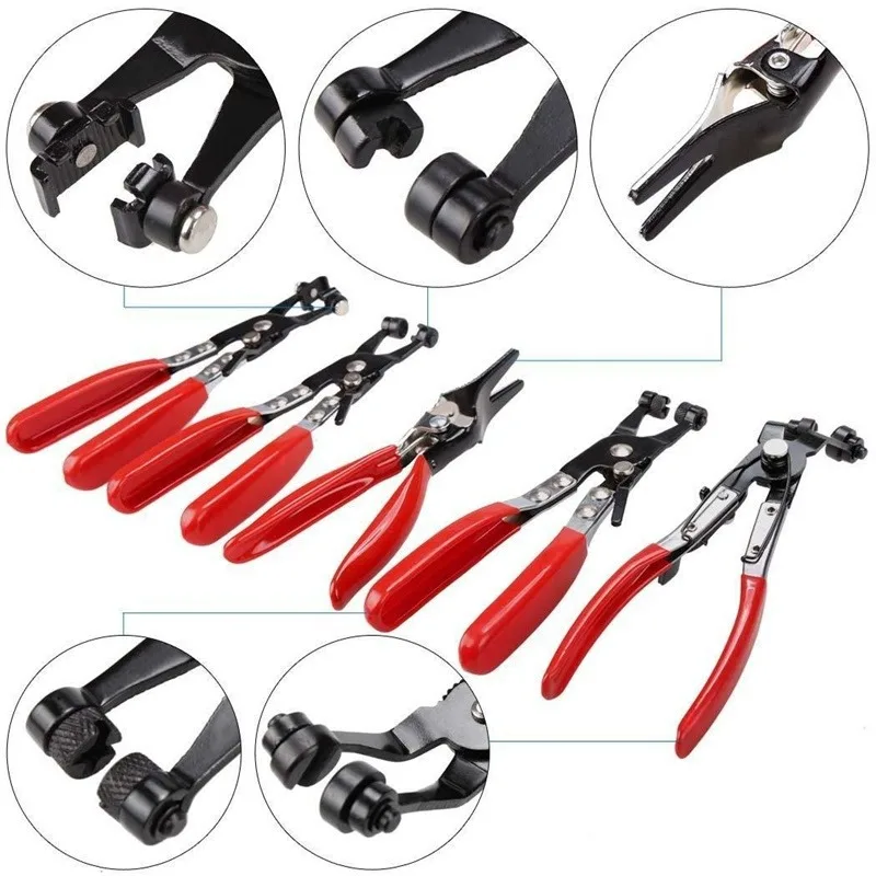 For 9-Piece Set Of Automotive Water Pipe Clamp Pliers, Automotive Pipe Bundle Pliers, Hose Clamp Pliers, Oil Pipe Pliers, Automo