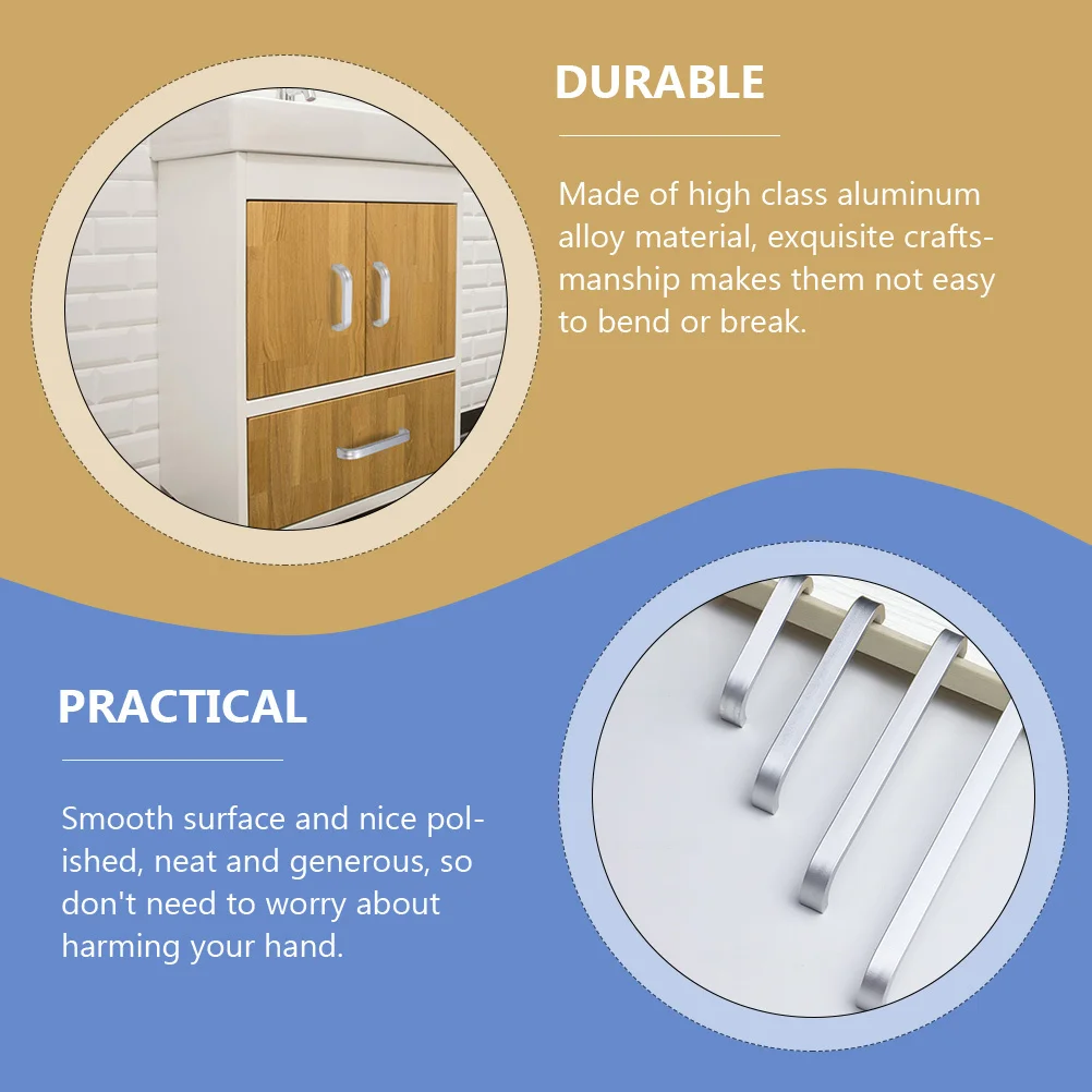 20Pcs Aluminum Alloy Door Handles High Class Material Not Easy Bend Break Modern Door Knobs Furniture Cabinet Knob