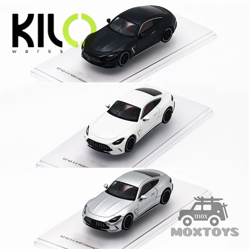 

KILO 1:64 GT 63 Night Black Magno / Hightech Silver Metallic / Opalite White Magno Diecast Model Car