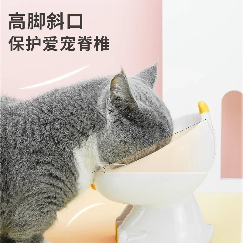 Cat bowl pet ceramic cat food basin into kitten snacks canned bowl water dispenser creative supplies