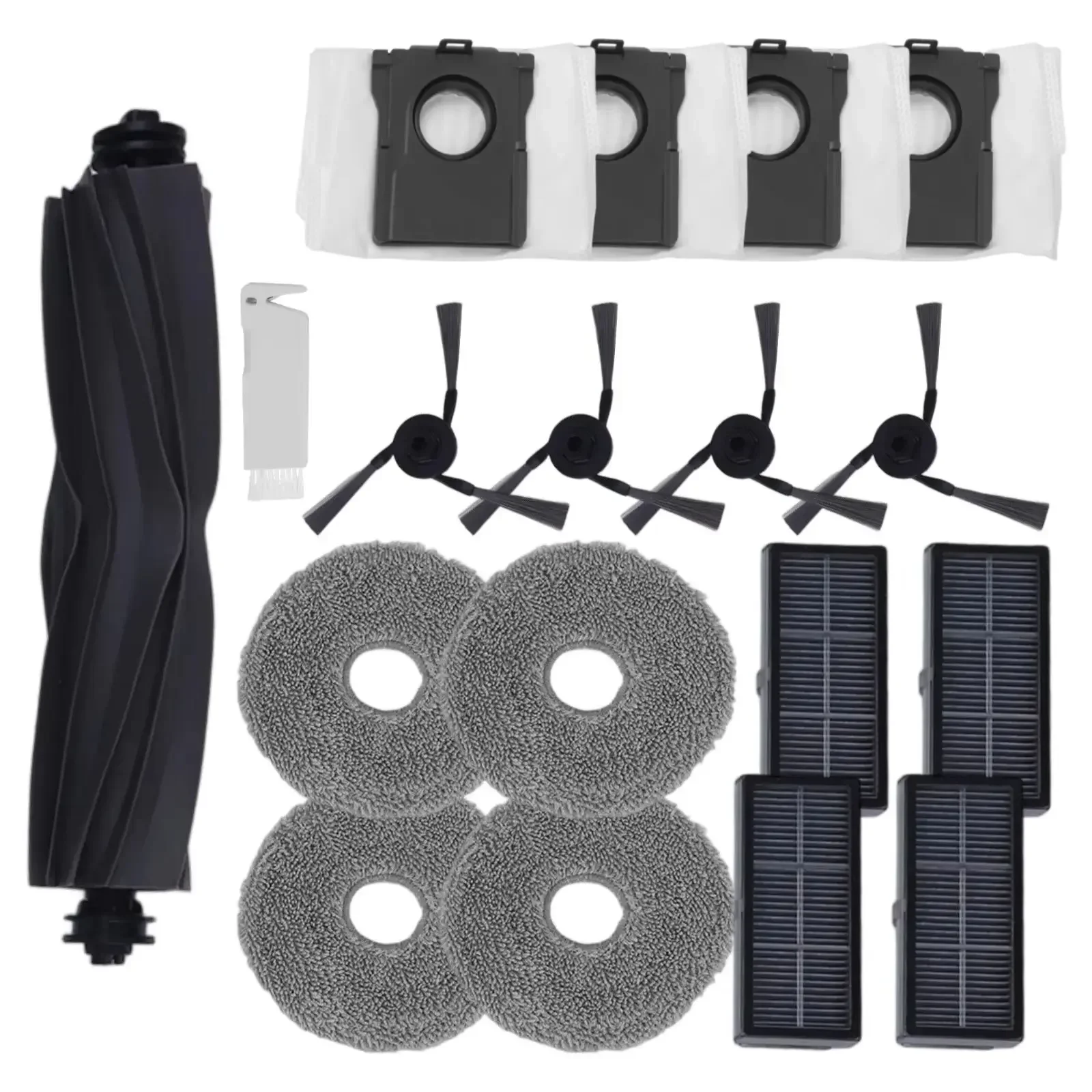

For MOVA For P50 Pro For Ultra Part Mop Cloth Bag Side Brush Kit Brush Dust Bag Replacement Accessories Cleaning Spare Part