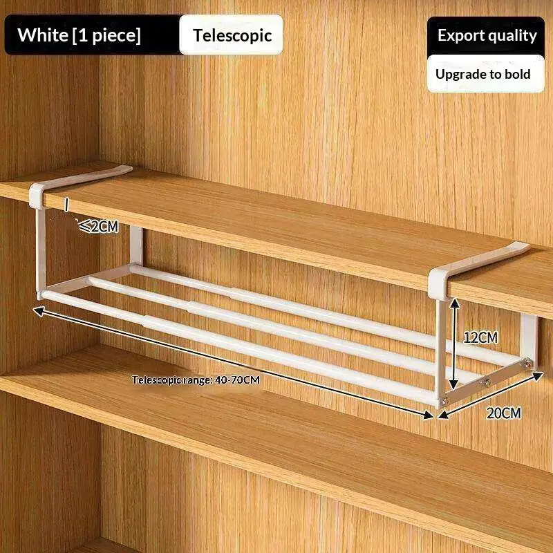 Adjustable Shoe Rack | Space-Saving Layered Organizer For Home Shoe Cabinets | Under-Shelf Shoe