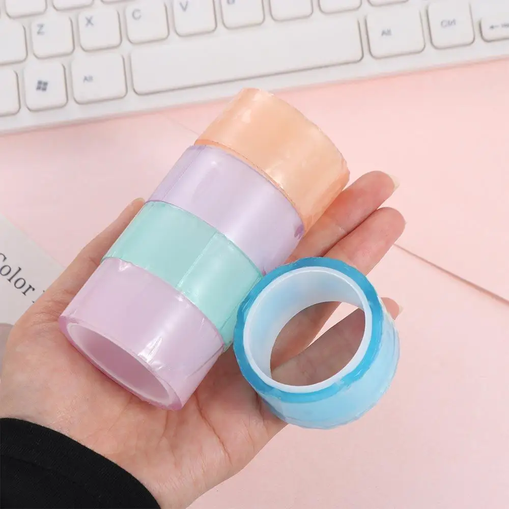 Relaxing Toy Sticky Ball Rolling Tapes DIY Making Colored Ball Rolls Adhesive Tapes Crafting Colorful Ball Sticky Tapes