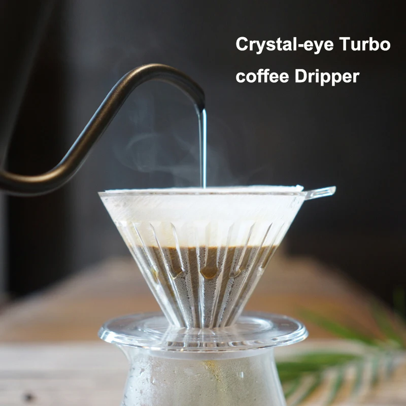 TIMEMORE PCTG Turbo Version Coffee Dripper Pour-over Coffee Maker Conical Coffee Filter Cup Hand Drip Reusable Filters Café Bars