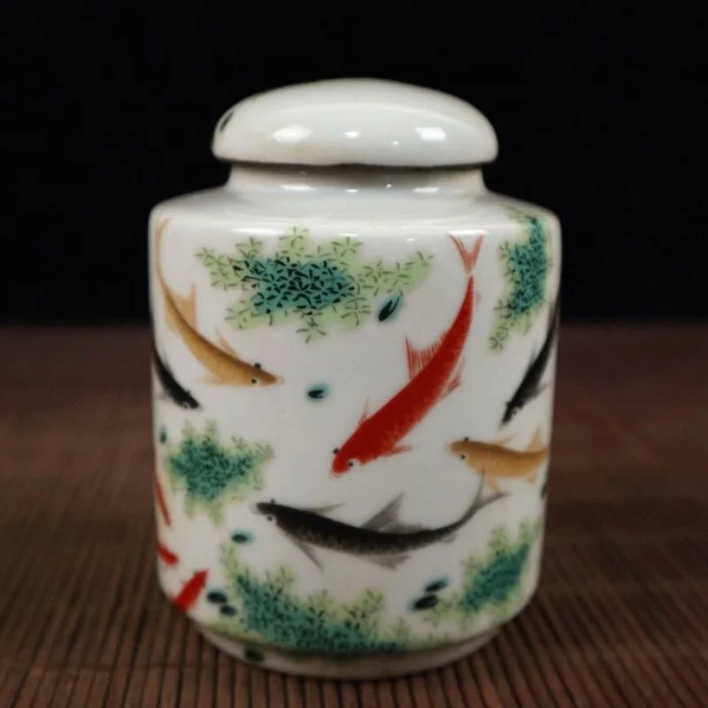 

Antique Miscellaneous Collection Vintage Style Ming and Qing Dynasty Pink Glaze Porcelain Storage Jar Continuous Prosperity One