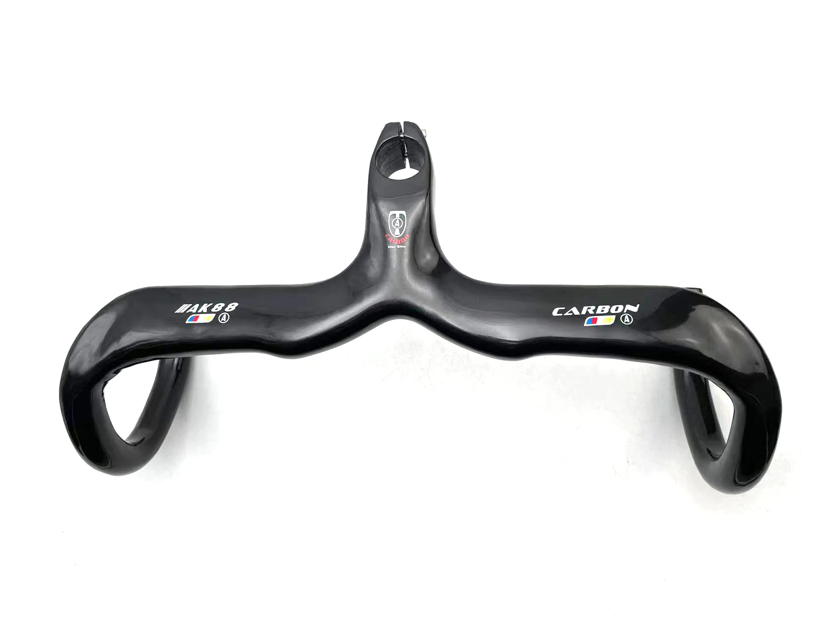 New AK88 full carbon fiber road bike parts one bend the Internal wiring code table accessories