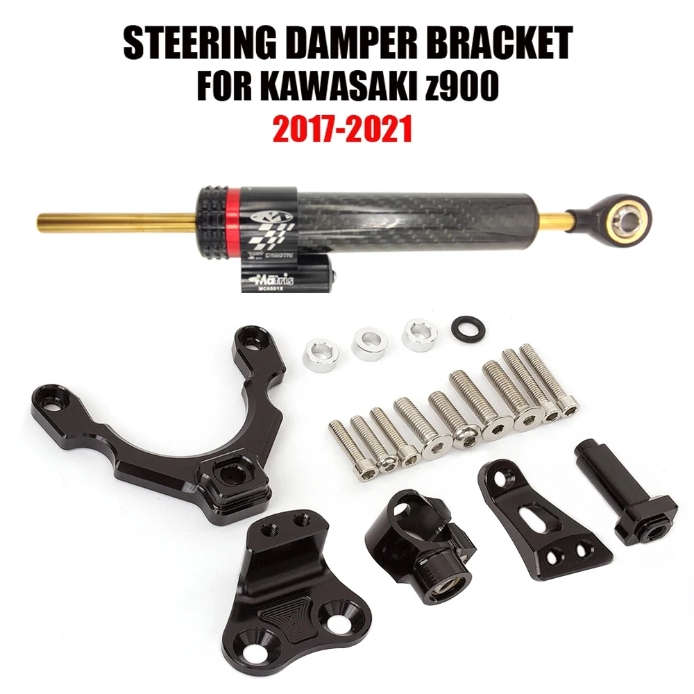 

Motorcycle Steering Damper Bracket Mount for Kawasaki Z900 Z 900 2017 2018 2019 2020 2021 2022 Steering Stabilize Support