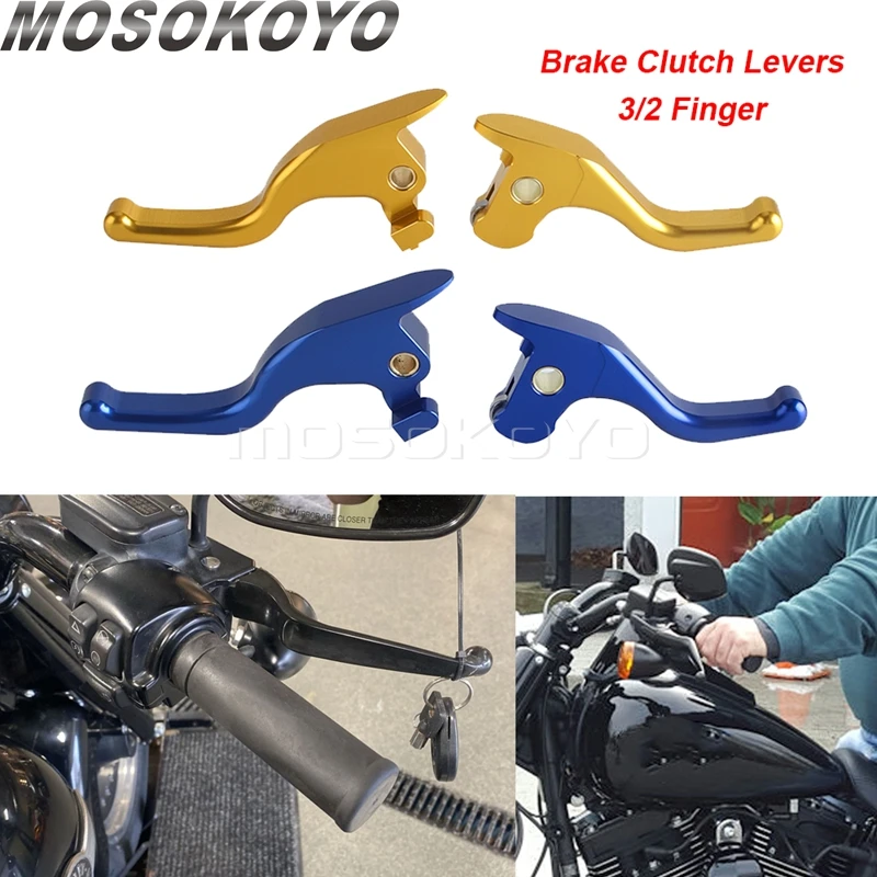 Motorcycle Accessories Brake Lever Clutch Lever Handles Controls Handlebar For Harley Softail Fat Boy S FLSTFBS Slim S FLSS 2016 view 2