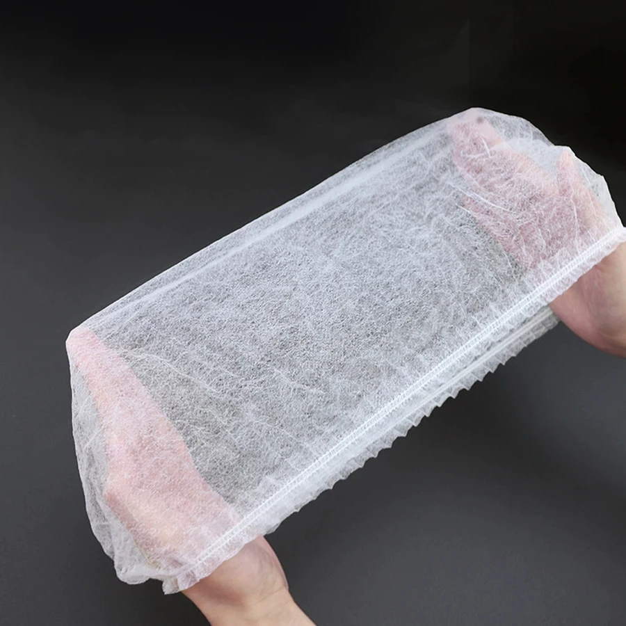 50 Pieces of Disposable Hats, Non-Woven Caps, Makeup and Beauty Caps, Kitchen Hats, Food Factory Hair Net Caps, Workshop Dust-Proof Breathable Caps, Suitable for Both Men and Women