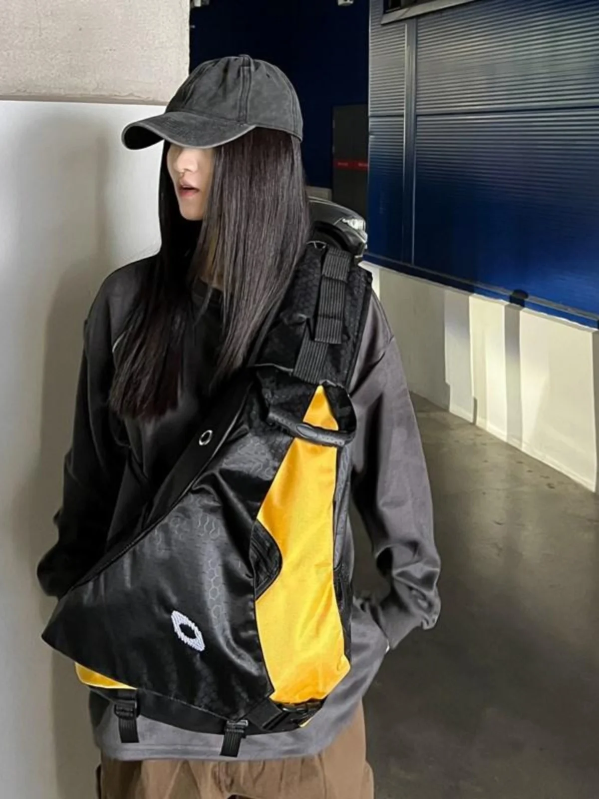 Bolsa Cruzada Impermeable de an Capacidad para Cico y Sismo, Bolsa de Hombro ra para Viajes, Tejido de Nailon ...