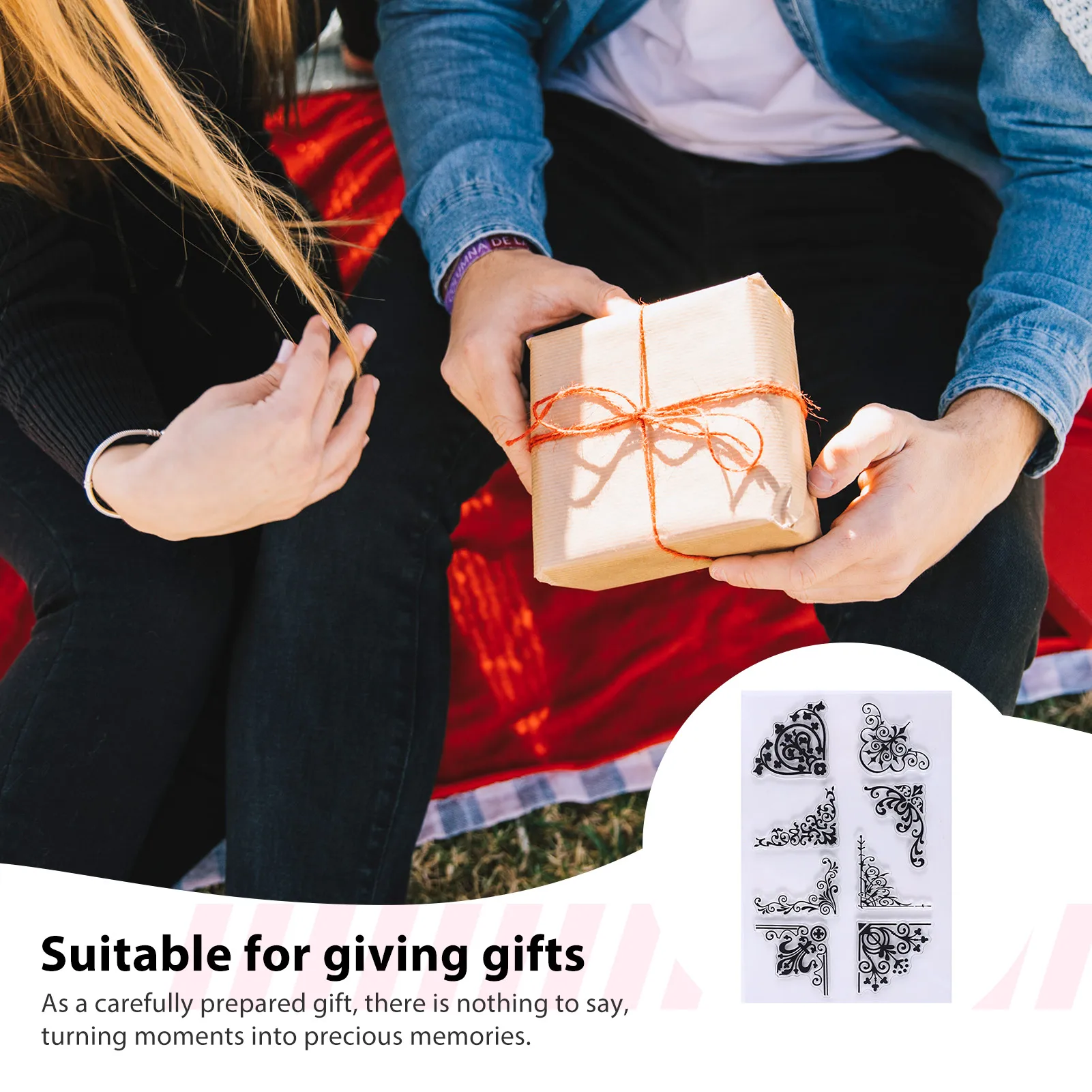 طوابع سيليكون شفافة على الطراز العتيق، ختم سيليكون قديم الطراز للاستخدام المكتبي، وأختام اليوميات، وصياغة الديكور #6