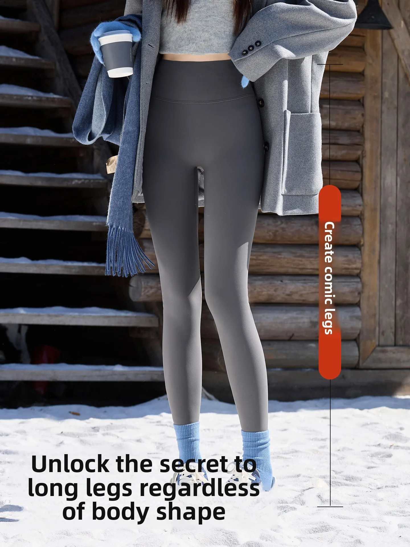 Dames Hoge Taille Fce-Gevoerde Verdikte Herfst Winter Yoga Broek Butt-Lifting Buikcontrole Casual Lange Broek