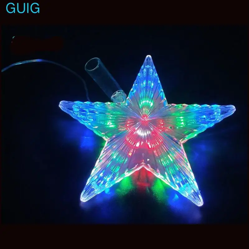 

8 Modes Play LED Star Light 22CM Big Star Waterproof LED Single String Light AC220V Hang on Christmas Tree Decoration Light
