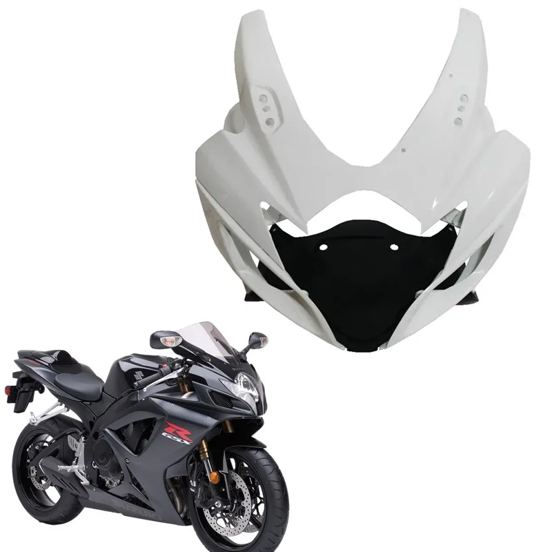 For Suzuki GSXR 600 750 2004-2005 2006-2007 Unpainted Motorcycle Front Upper Fairing Cowl Nose Motorcycle Acsessories