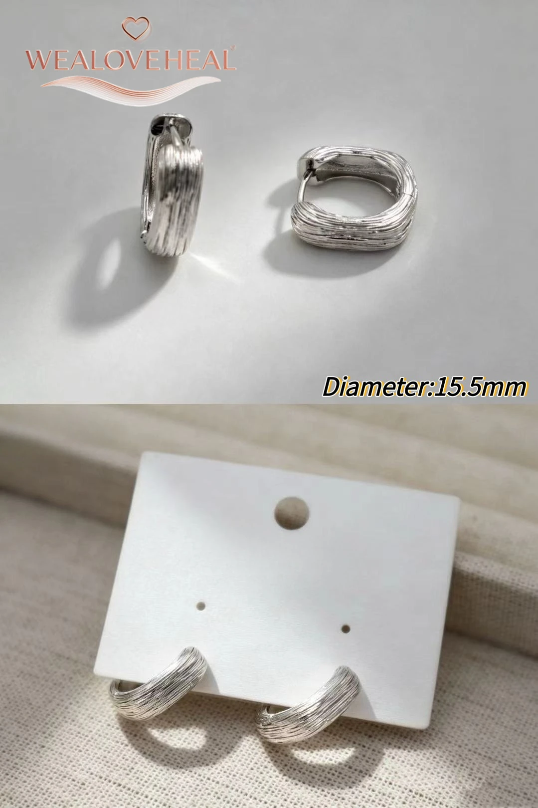 ohrringe damen, ohrringe, Rhodium-Plattierte Messing Geometrische Kleine Creolen für Damen 2026 Trendige Einfache Huggie Runde Ohrringe Geburtstags-Party Schmuck Geschenk – Detail 29