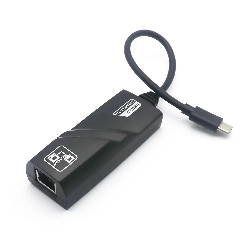 

НОВЫЙ Ethernet-адаптер USB 3.0 Type-C, бесплатная проводная сетевая карта, адаптер USB-Rj45 1000 Мбит/с, компьютерные аксессуары