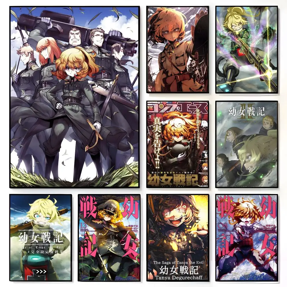 anime war Y-Youjo Senki Poster American Film Mural Home Childrens Room Wall Decor Print
