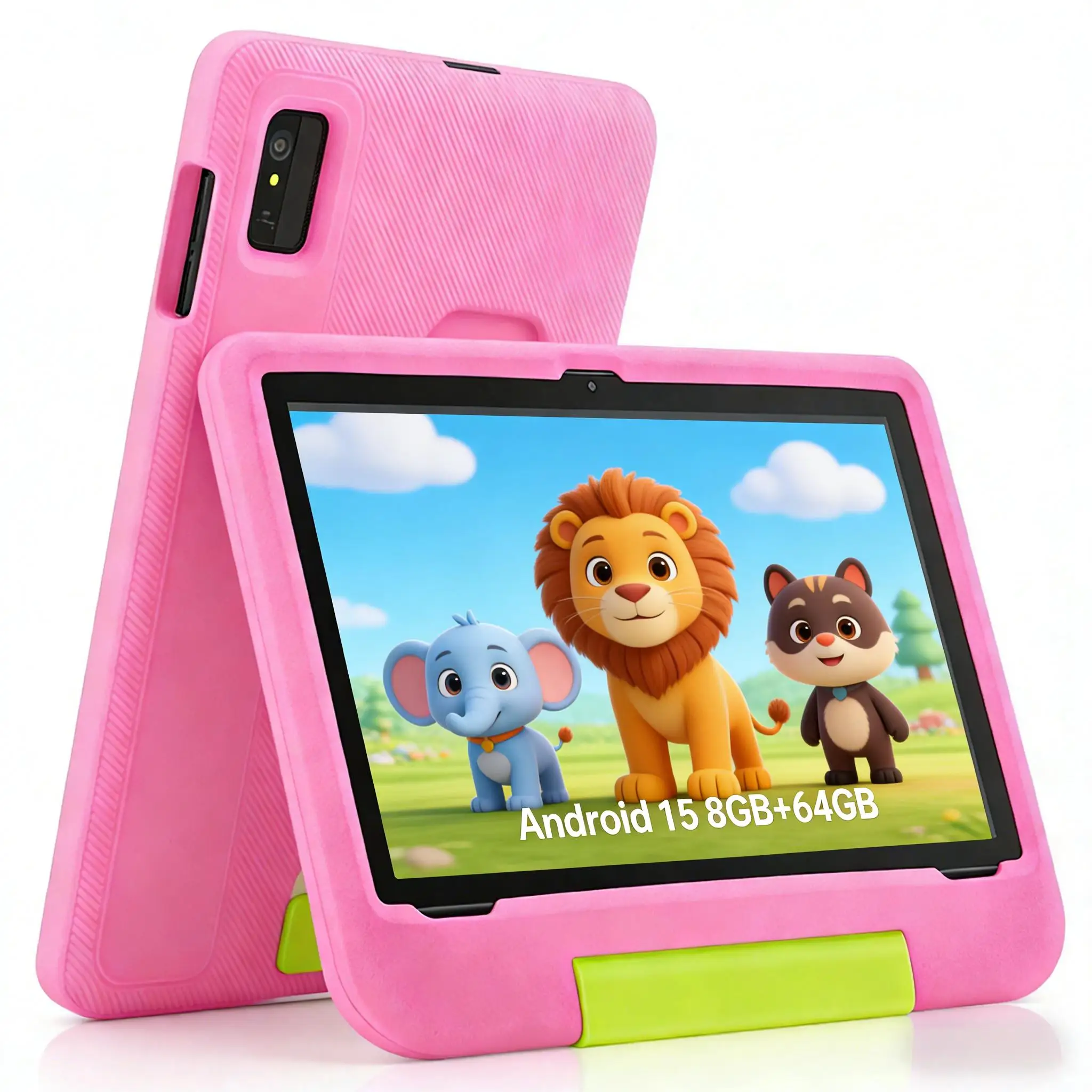 Paitanry 10.1 Inch Android 15 Tablet Octa Core 8GB RAM 64GB ROM 5000mAh IPS HD Touch Screen WiFi Bluetooth Kids Learning Tablet