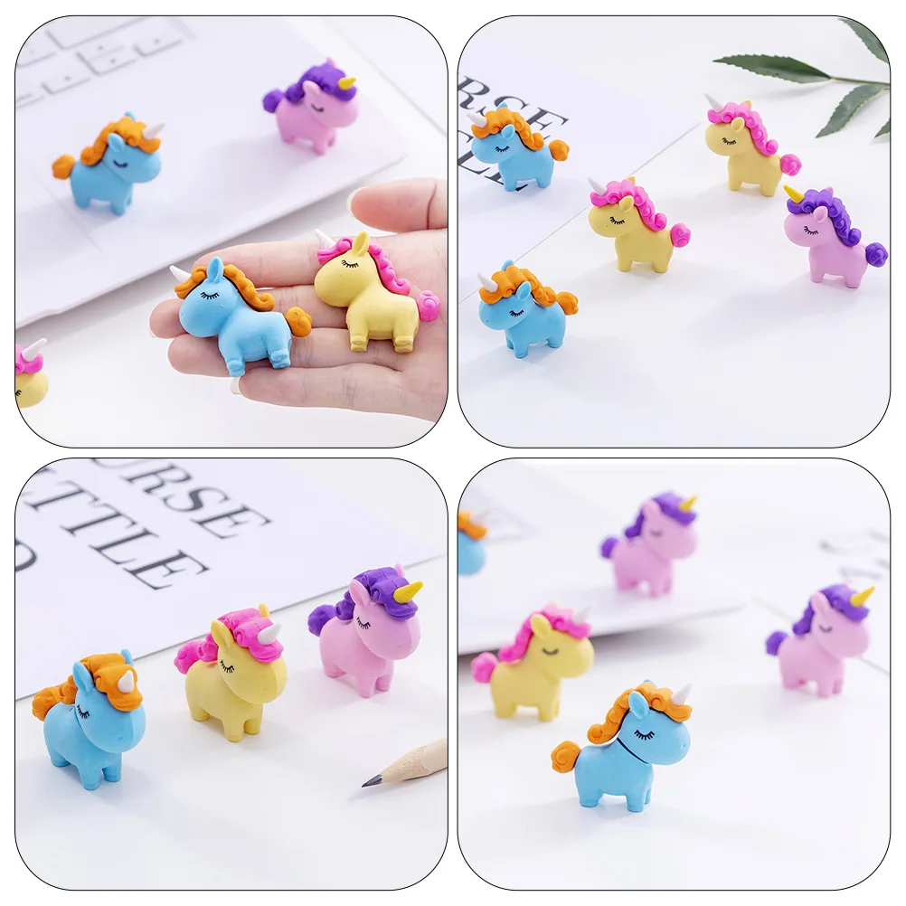 

20pcs Eraser Cute Pencil Erasers for Kids Mini Portable Small Erasers Bulk Adorable Eraser Creative Design Convenient Tool