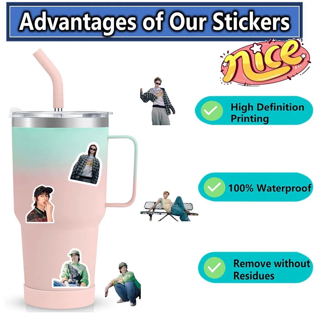 55 шт. Kpop новая наклейка для мальчиков Group CORTIS MARTIN JAMES JUHOON SEONGHYEON KEONHO водонепроницаемые декоративные наклейки высокого качества