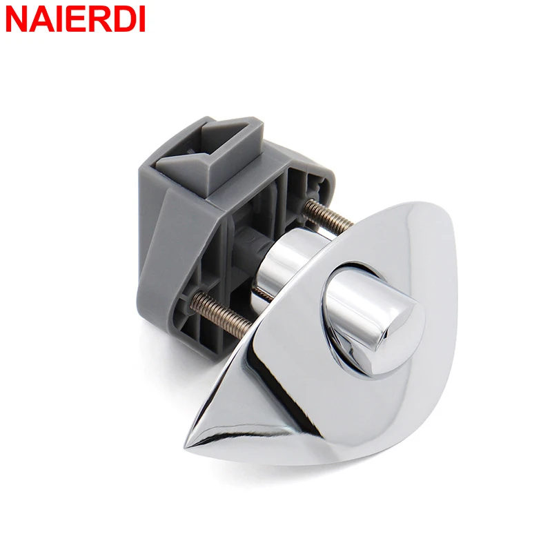 NAIERDI 20mm Push Button Latch Silver RV Camper Car Drawer Latch Cabinet Door Catch for RV Motorhome Camper Caravan Home Yachts
