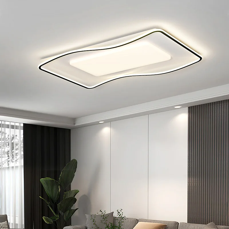 

Creative Remote Dimming Living Room Light Lustre Home Deco Bedroom Kid Dining Ceiling Pendant Lamp Modern Waves LED Ceiling Lamp