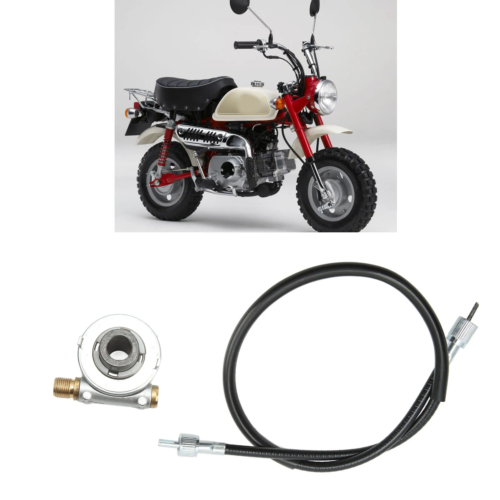 

12mm Speedometer Gear 610mm Speedometer Cable Metal Alloy Replacement for Z50R Z50J Z50G Gorilla Z50A Speedometer Gear Cable Kit