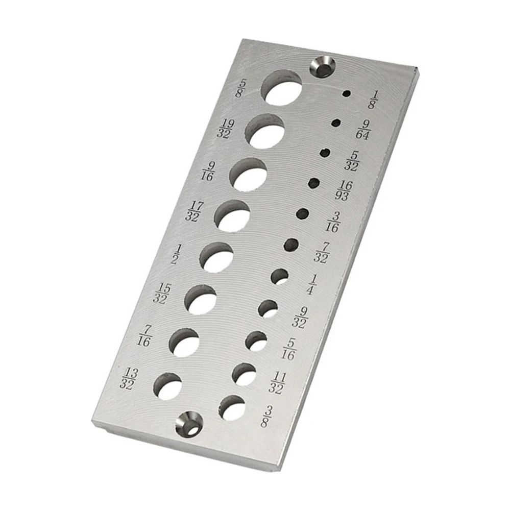 Precise Dowel Plate Maker Tool for For imperial and Metric Measurements Concealed Hinge Woodworking Drilling Jig