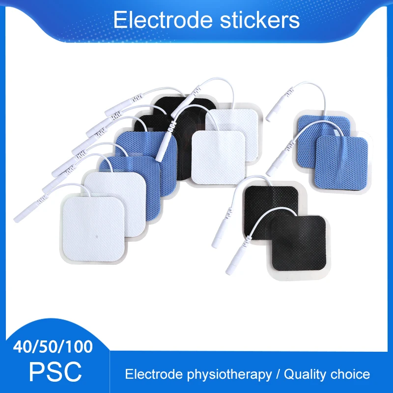 

40/50/100P EMS Electrode Pads Gel Patch For Electrode Stickers Electrodes Tens Electrodes Digital Therapy Machine 2mm Plug