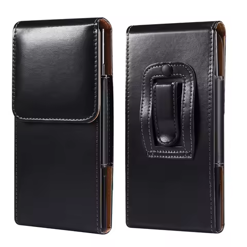 Leather Waist Holster Bag For Samsung Galaxy S25 Ultra/S24 Ultra/S23Ultra/S22Ultra/S21Ultra Belt Clip Phone Pouch Cover
