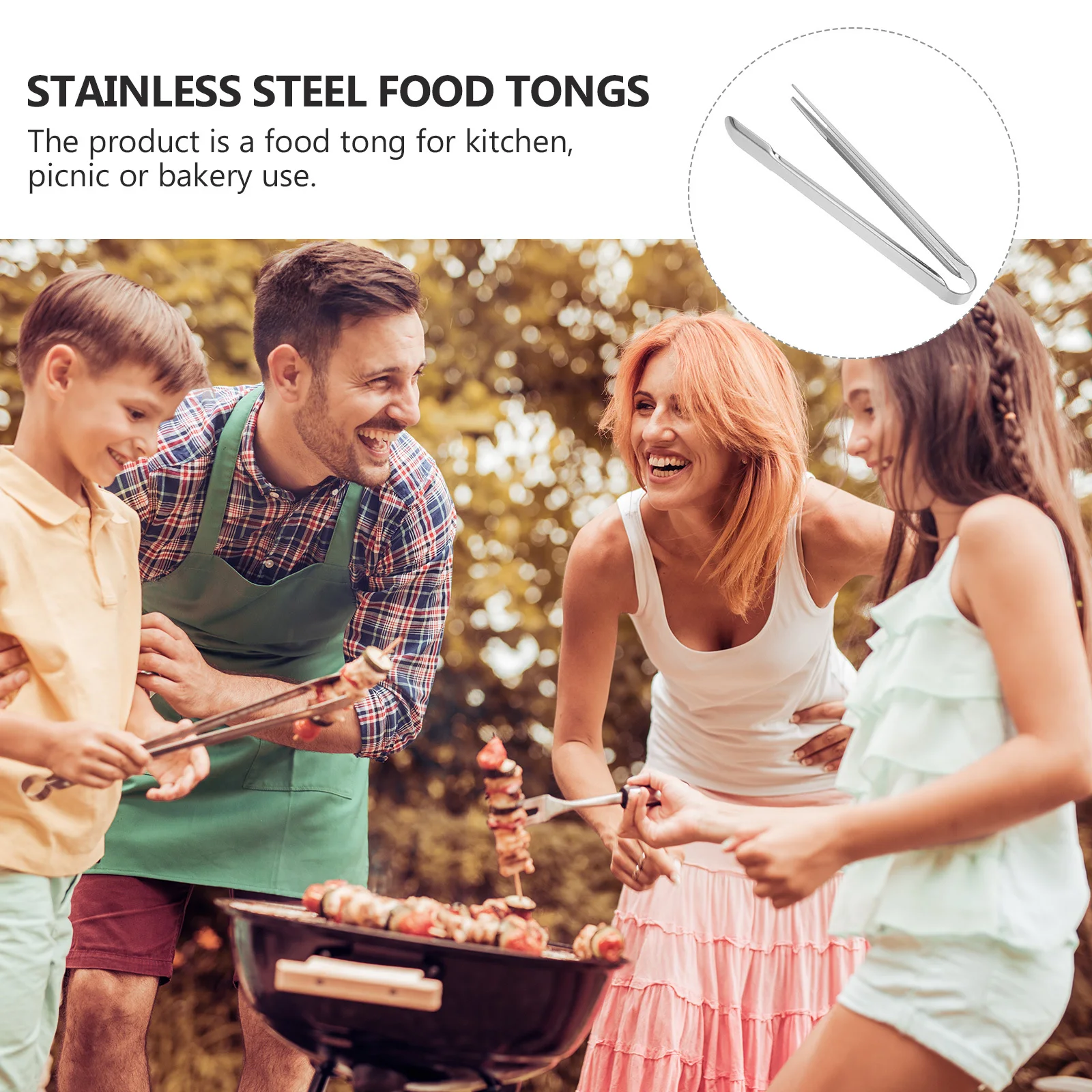 

Stainless Steel Food Tong Multi-Function Barbecue Clip Baking Bread Clip Fried Food Cooking Grilling Tong Kitchen Essential