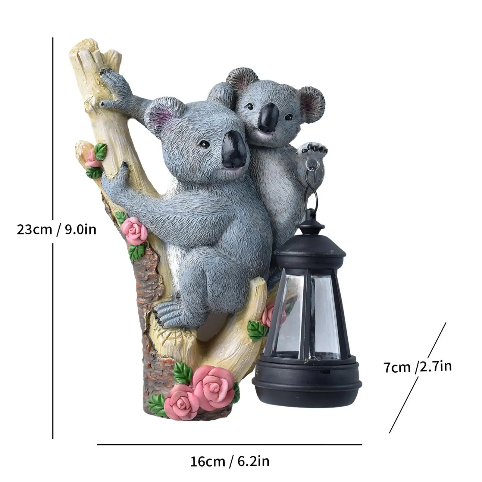 Solar Garden Statue Outdoor Decor Garden Figurine Decorative Landscape Weatherproof Outdoor Light Walkway Light Sculpture