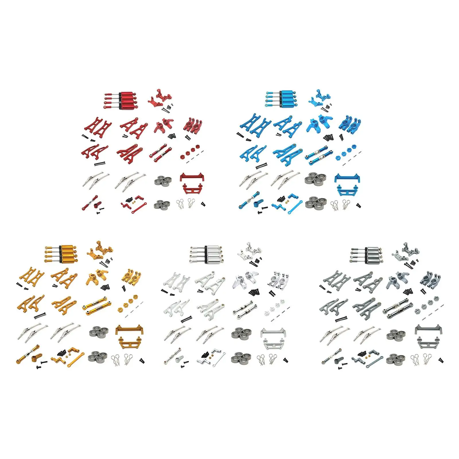 

RC Metal Parts Set Upgrade Sturdy Accessories DIY Modification for 1/16 M162 Hobby Model Replacement RC Truck Toy Supplies