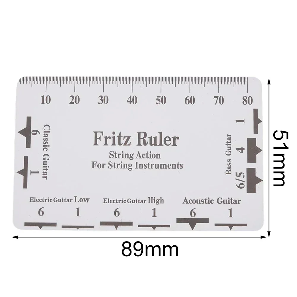 Luthier Tool Guitar Rulers Guitar String Height Ruler Set String Height Ruler T-shaped Rulers Plastic Stainless Steel Brand New