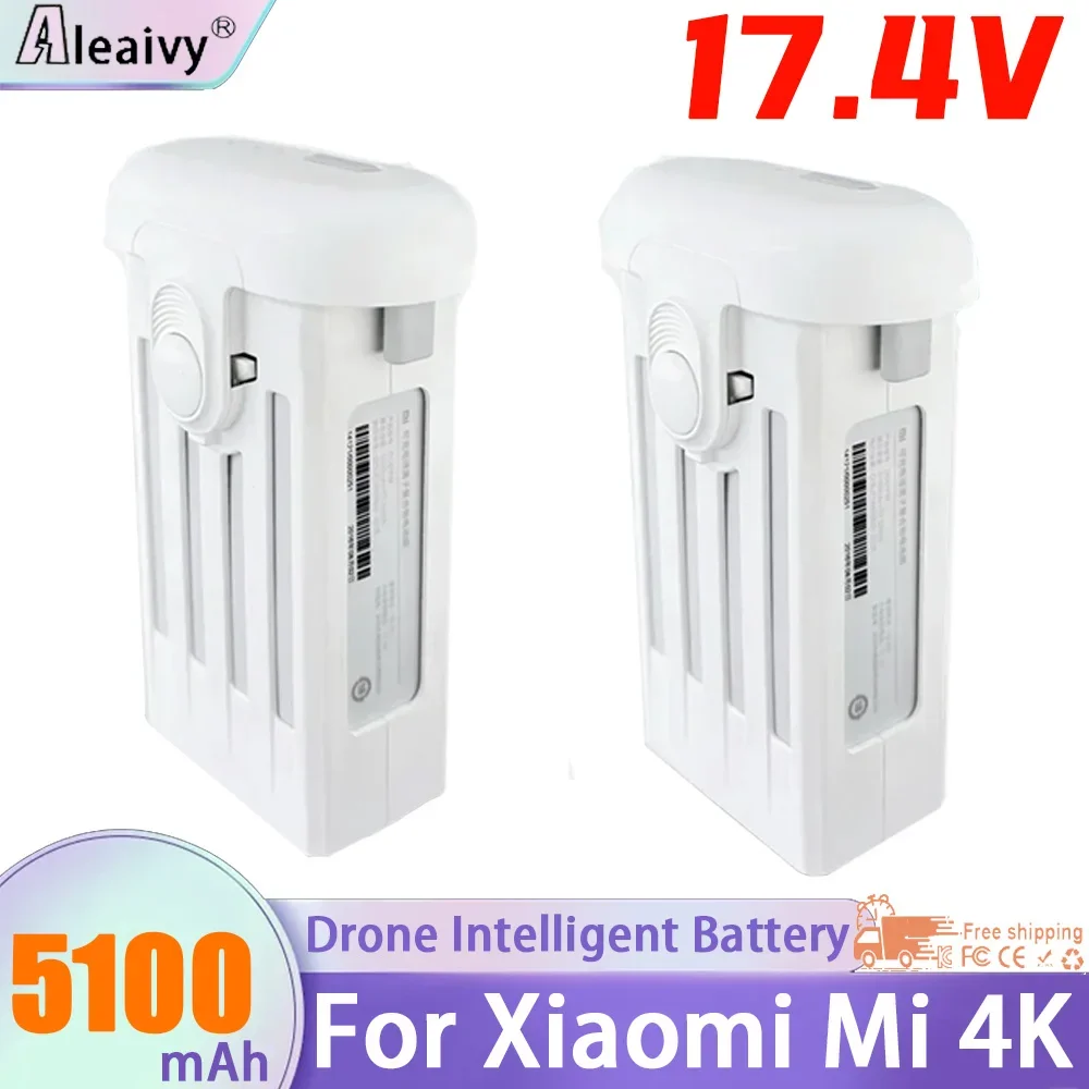 

100% Original for Xiao-mi Mi 4K Drone Intelligent Battery 5100mAh For fimi 1080P RC With Gold white grey Button