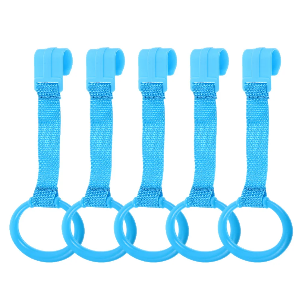 5Pcs Baby Crib Hanging Rings Infant Pull Up Rings Lightweight Durable Walking Assist Tools Baby Crib Pull Ring
