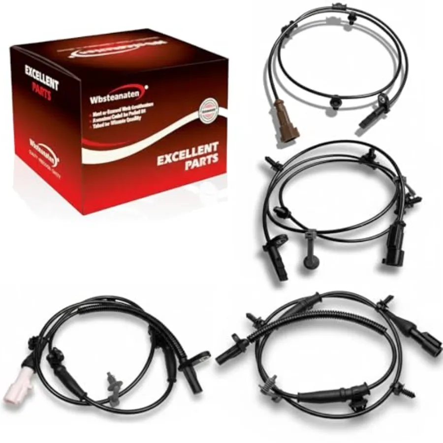 

Датчик скорости колеса ABS, 4 шт.: передний, задний, левый и правый, совместим с Ford Edge 2007-2012 L4 2.0L V6 3.5L V6 3.7L, Lincoln 2007