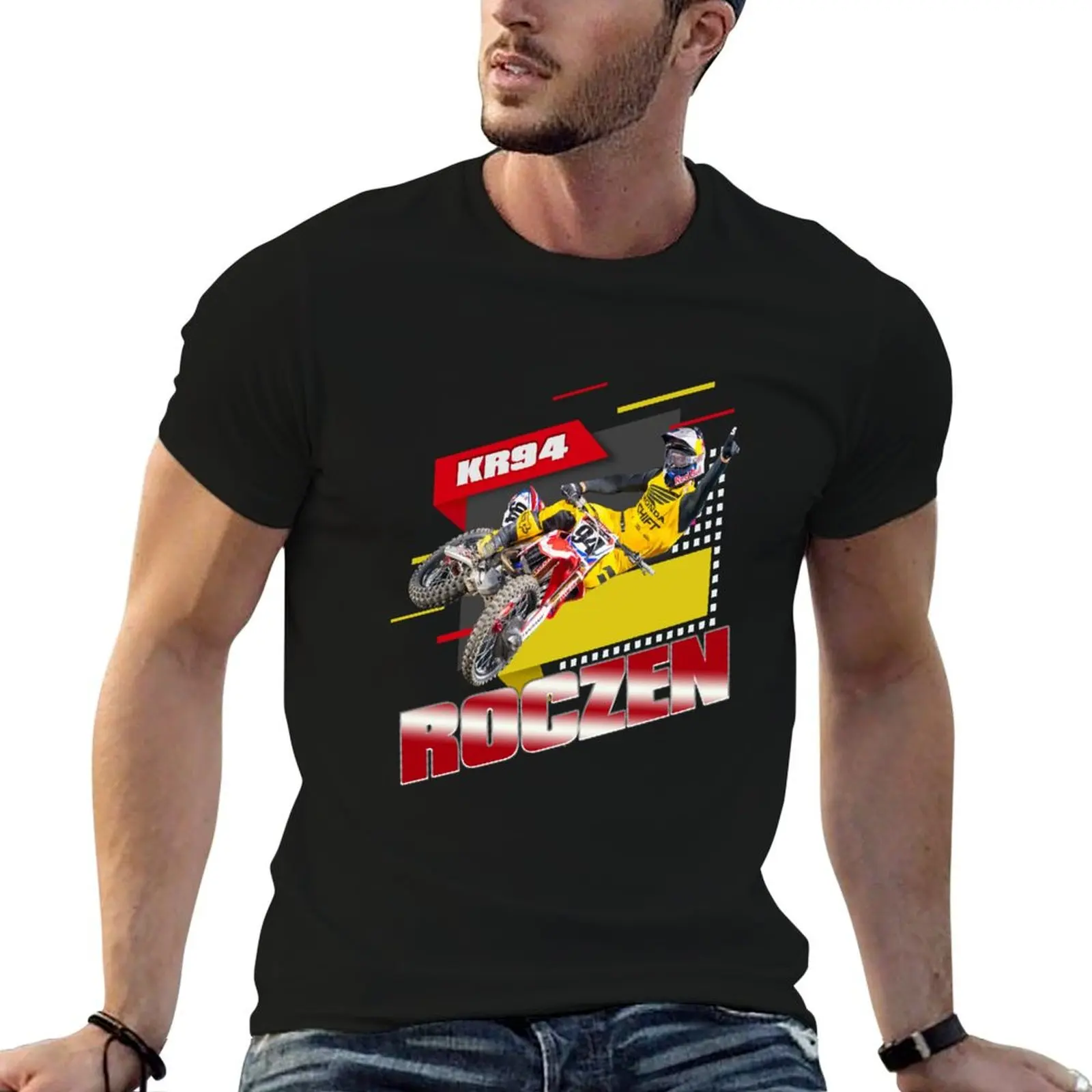 

t #94 T-Shirt 100% shirts and Motocross Design 94 Roczen t cotton Ken Kroc KR94 designer Fan shirts Supercross