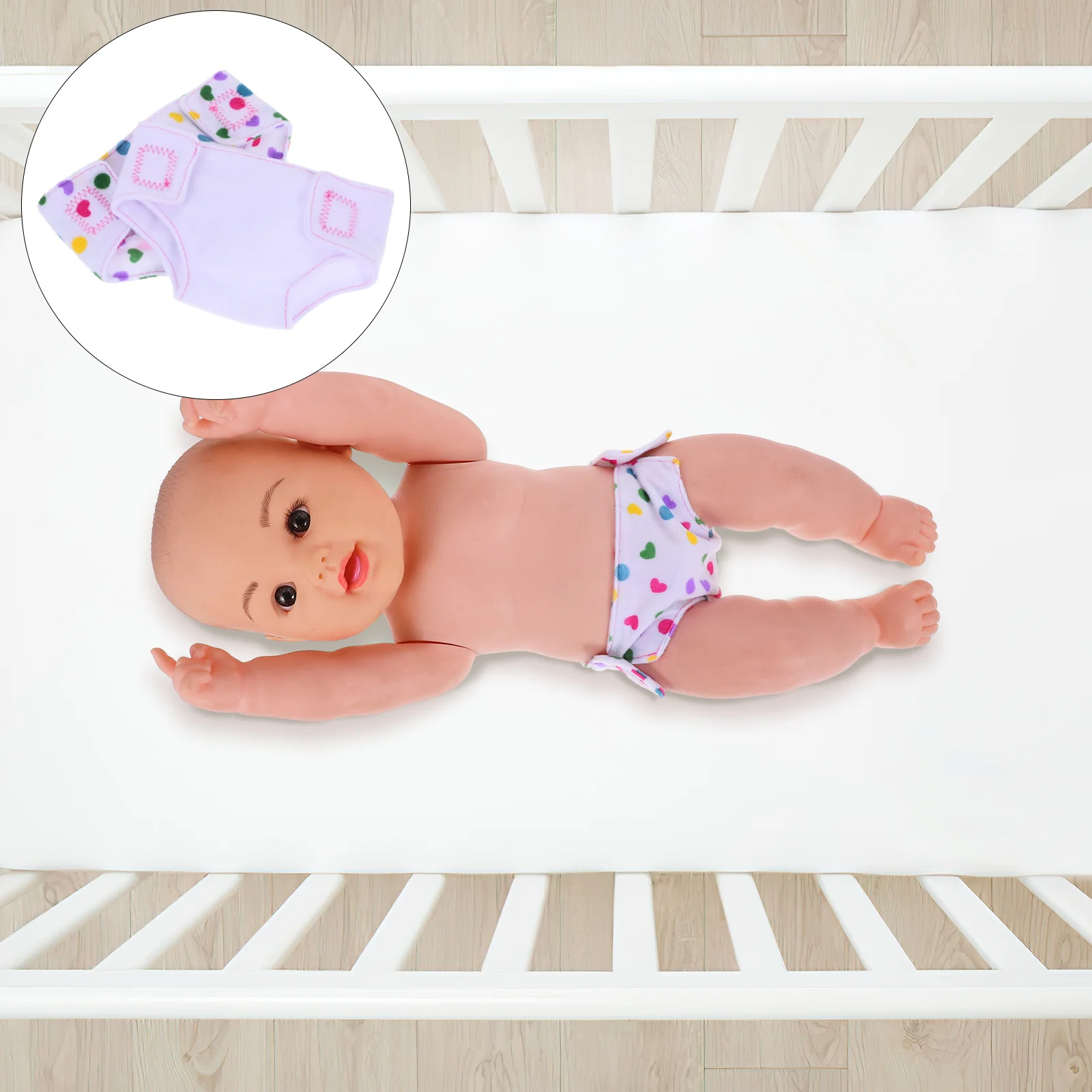 

2 Pcs Adjustable Pants Baby Toilet Diapers Girls Clothes Reusable Nappy Underwear Toy