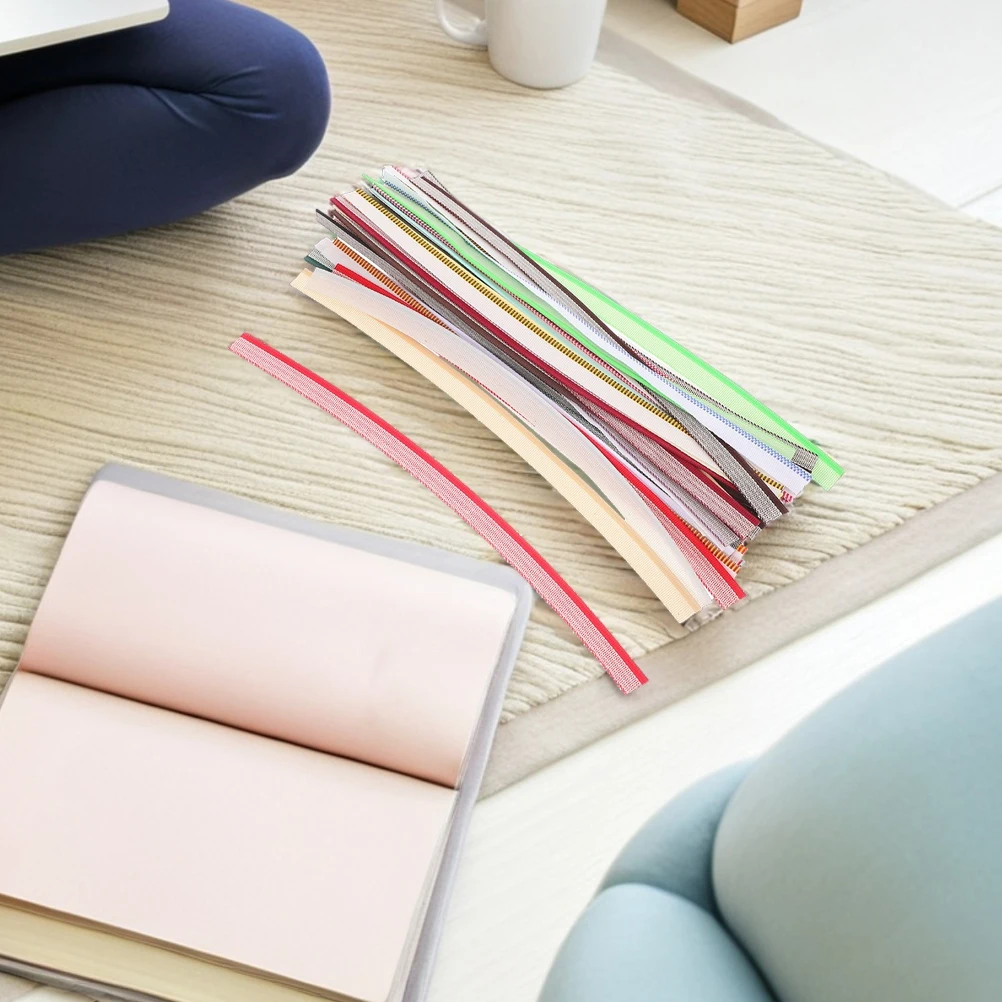 

2 Sets Bookbinding Supplies Cotton Fabric Cover Making Kit Cloth DIY Binding Headbands Endbands Repair Albums