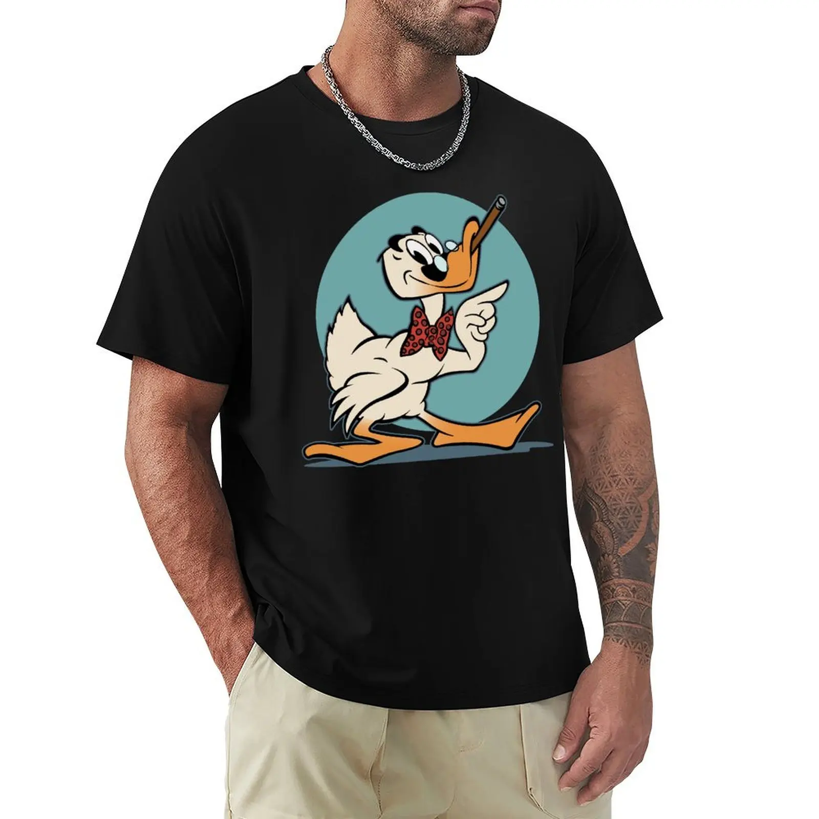 You Bet Your Life Groucho Duckie T-Shirt Plus Size Simple Casual Top