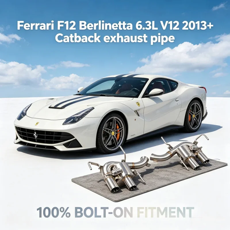 

Valvetronic Exhaust System Muffler for Ferrari F12 Berlinetta 6.3L V12 2013+ OEM/ODM Stainless Steel Rear Exhaust Pipe Upgrade