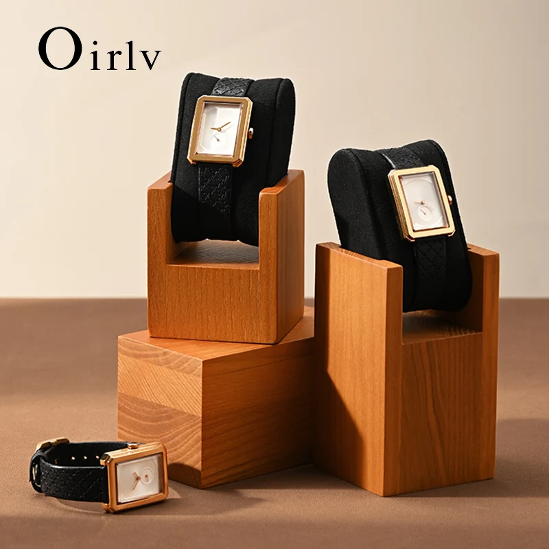 Oirlv Wooden Watch Stand Bracelet Holder Jewelry Organizer Display Stand For Bracelet Watches Display Solidwood Watch Stand New