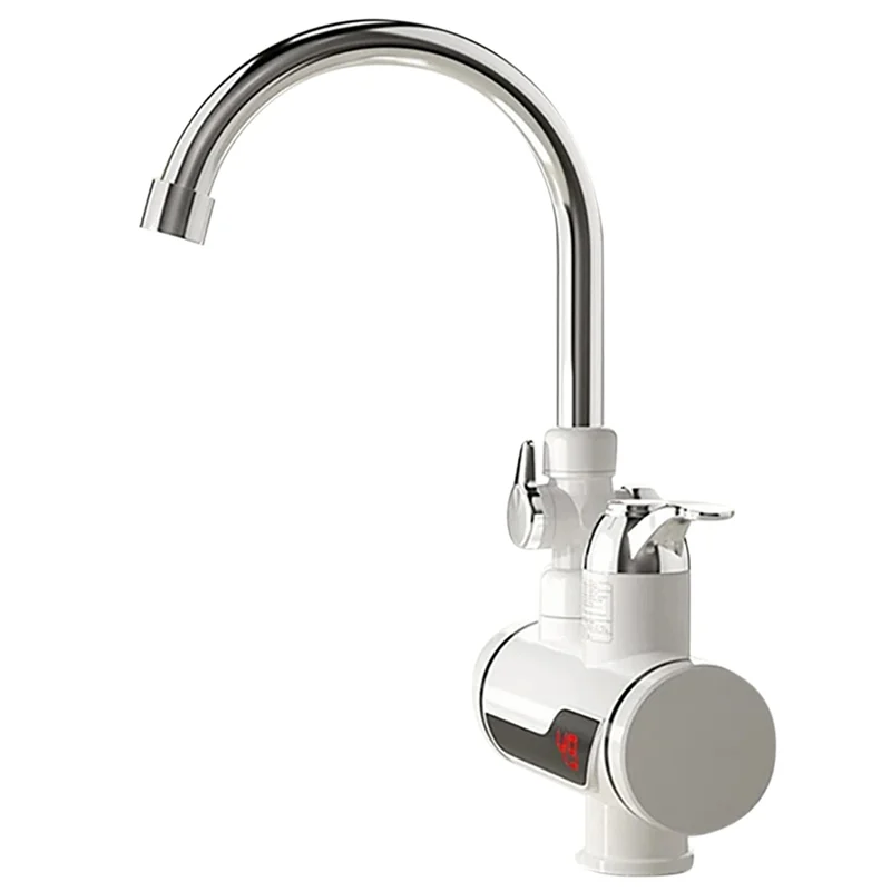 

HLZS-цифровой кран 3000 Вт, электрический смеситель для горячей и холодной воды, вращение на 360 градусов, быстрый мгновенный нагрев, вилка европейского стандарта, кухня, ванная комната