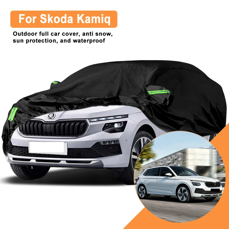 

For Skoda Kamiq Car Full Cover - Outdoor Waterproof Snowproof Sunshade, Winter & Summer All Weather Auto Protection Accessories