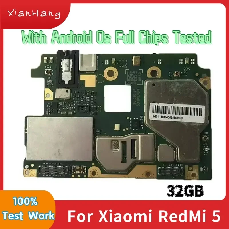 Глобальная версия для Xiaomi RedMi 5 16 ГБ 32 ГБ 64 ГБ материнская плата полностью разблокирована для Xiaomi HongMi 5 RedMi 5 логическая плата материнская плата