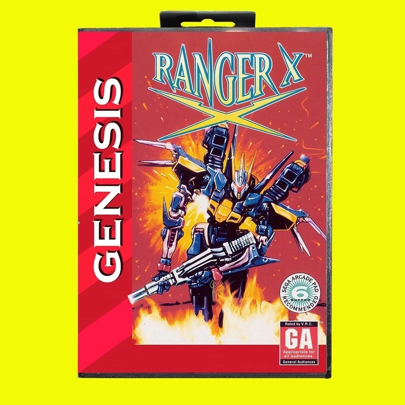 Ranger X MD Game Card 16 Bit USA Cover for Sega Megadrive Genesis Video Game Console Cartridge